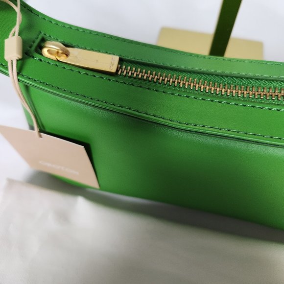 Gorgeous Oroton Sydney AU Garden Green Leather North Shoulder Bag NWT - Picture 8 of 11